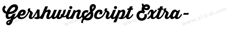GershwinScript Extra字体转换